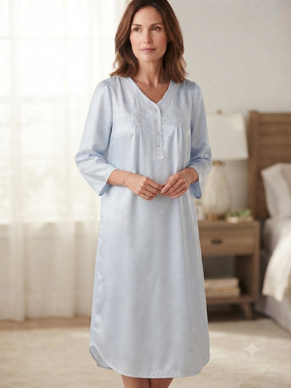 Miss Elaine Blue Nightgown